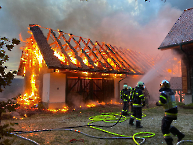 Wirtschaftsgebäudebrand 17.07.2024